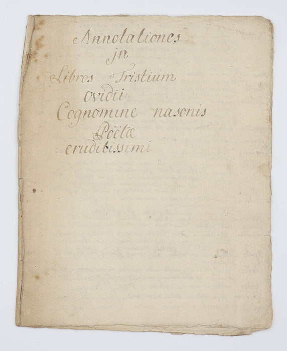 LECTURE NOTES IN CONSTITUENT PARTS