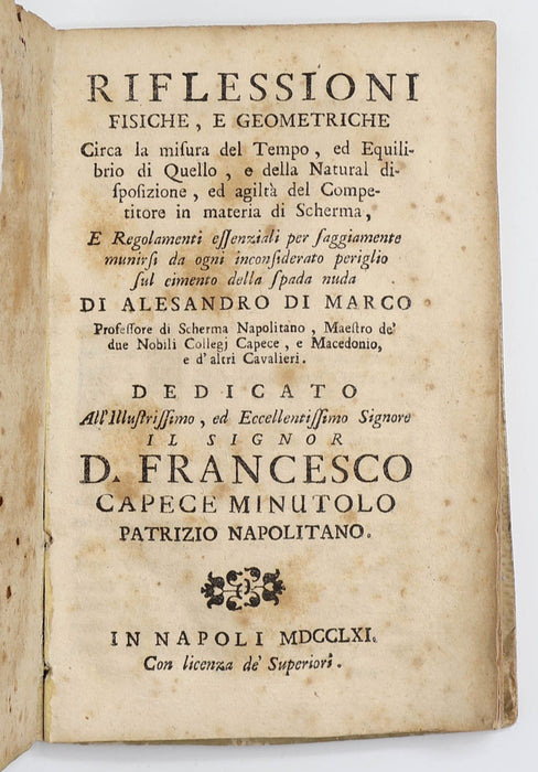 SCIENTIFIC TREATISE ON FENCING