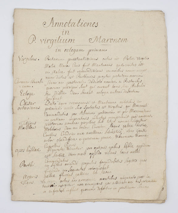 LECTURE NOTES IN CONSTITUENT PARTS