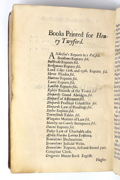 MIDDLE TEMPLE BOOKSELLER, WITH HIS PUBLISHER’S ADS.