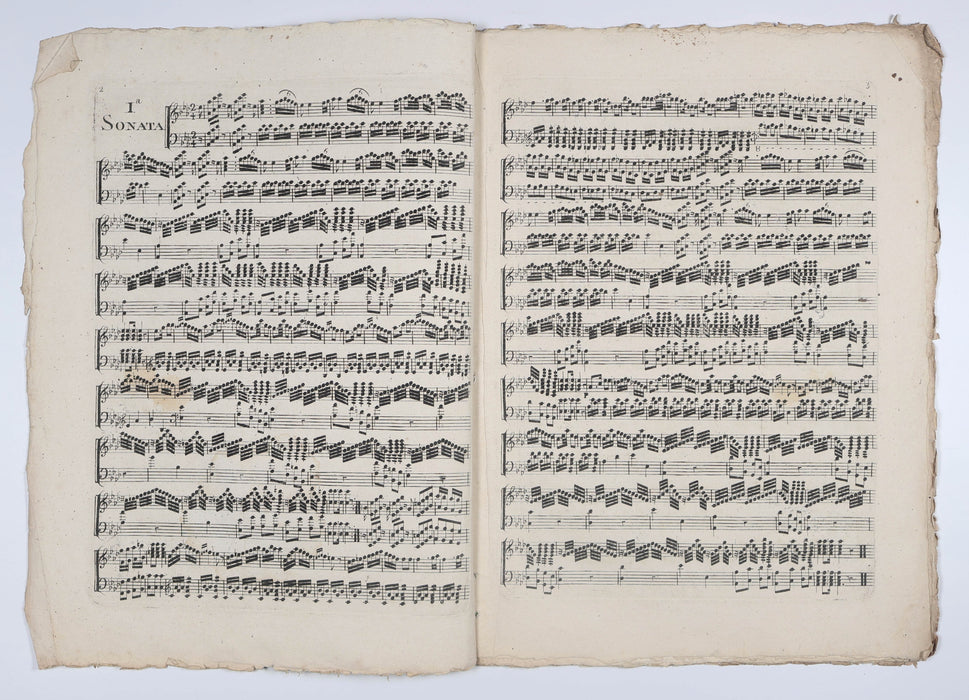 MUSIC STAB-STITCHED WITH RIBBONS