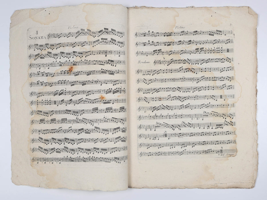 MUSIC STAB-STITCHED WITH RIBBONS