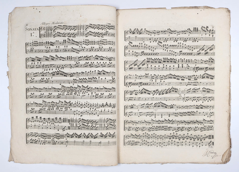 MUSIC STAB-STITCHED WITH RIBBONS