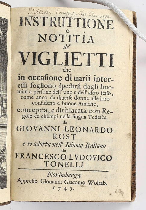 INSTRUCTIONS FOR YOUNG MEN AND WOMEN IN WRITING TO EACH OTHER