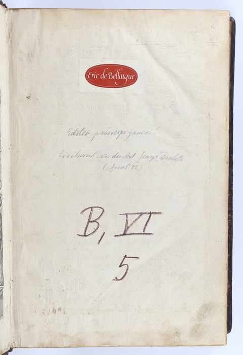 EDITIO PRINCEPS - RENAISSANCE BOHEMIAN LIBRARY