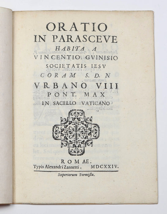 JESUIT SERMON, READ TO THE POPE