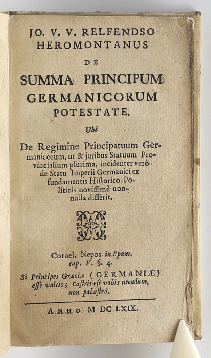 STUDY OF THE EMPIRE AFTER PUFENDORF