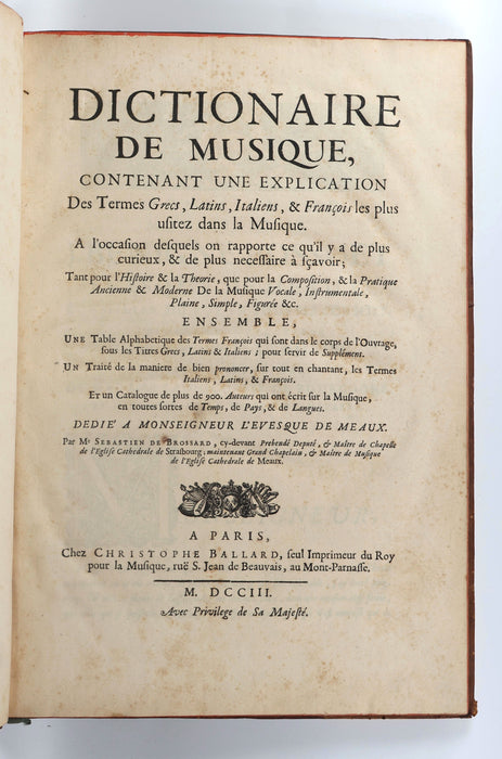 "THE FIRST LARGE-SCALE DICTIONARY OF MUSICAL TERMS"