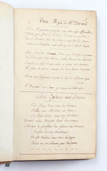 FRENCH MANUSCRIPT COMMONPLACE BOOKS