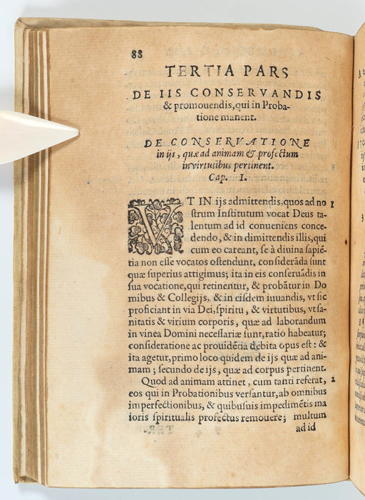 JESUIT CONSTITUTIONS - INTAGLIO TITLE PAGE