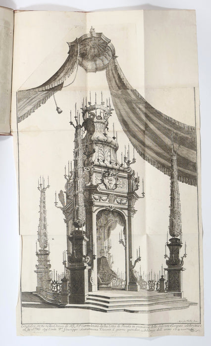 RARE CATAFALQUE BOOK WITH ENORMOUS PLATES