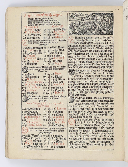 ILLUSTRATED ALMANAC - DEATHS IN PLAGUE?