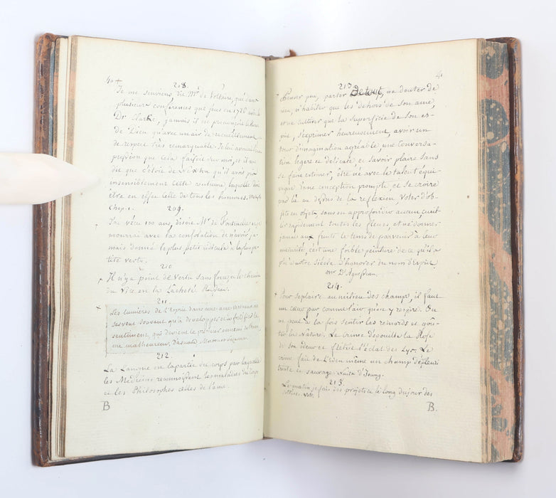 FRENCH MANUSCRIPT COMMONPLACE BOOKS