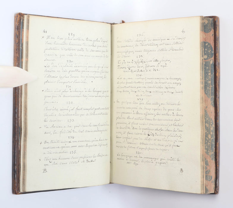 FRENCH MANUSCRIPT COMMONPLACE BOOKS