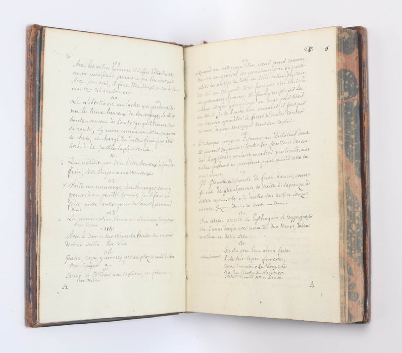 FRENCH MANUSCRIPT COMMONPLACE BOOKS