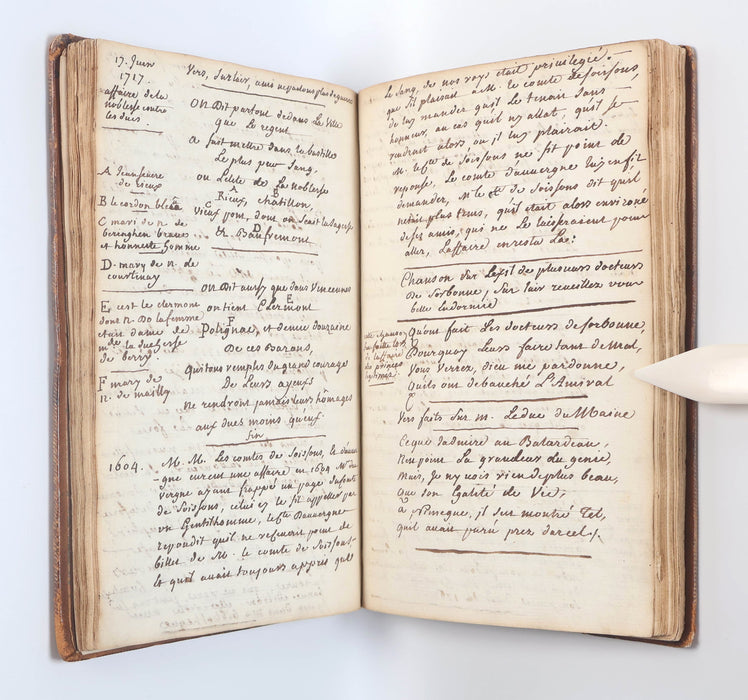 FRENCH MANUSCRIPT COMMONPLACE BOOKS