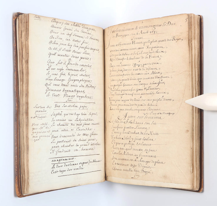 FRENCH MANUSCRIPT COMMONPLACE BOOKS