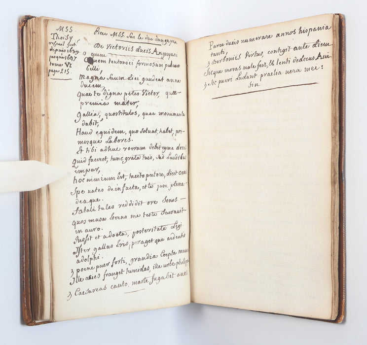 FRENCH MANUSCRIPT COMMONPLACE BOOKS