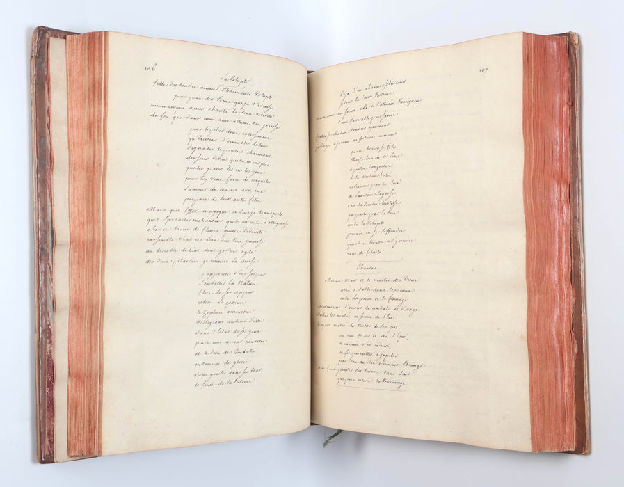 FRENCH MANUSCRIPT COMMONPLACE BOOKS