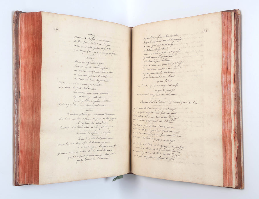 FRENCH MANUSCRIPT COMMONPLACE BOOKS