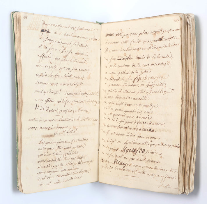 FRENCH MANUSCRIPT COMMONPLACE BOOKS