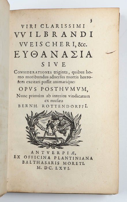 FRONTISPIECE AFTER VESALIUS - CONFRATERNITY AUTHOR AND COPY